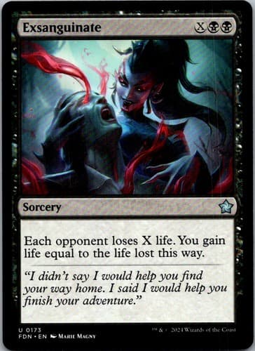 Exsanguinate U CMM #156 NM MTG Magic