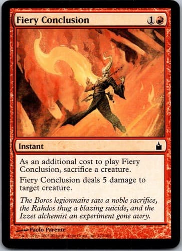 Fiery Conclusion C RAV #122 NM MTG Magic
