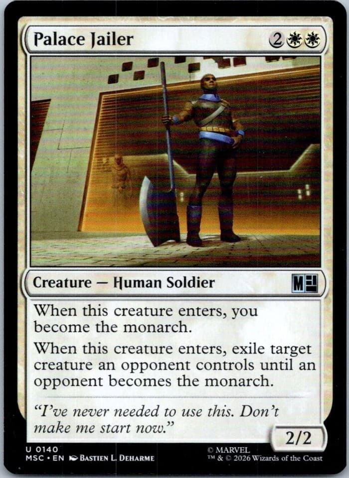 Palace Jailer U Commander: Marvel Super Heroes 140 NM