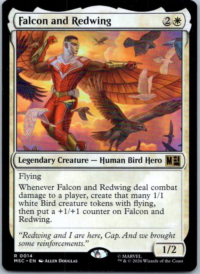 Falcon and Redwing R Commander: Marvel Super Heroes 14 NM