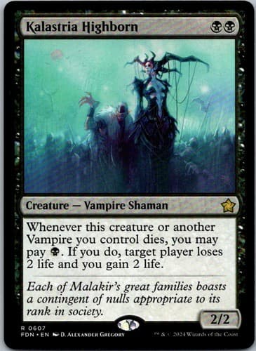 Kalastria Highborn R FDN #607 NM MTG Magic
