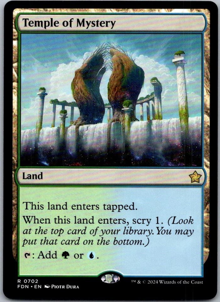 Temple of Mystery R TDC #404 NM MTG Magic