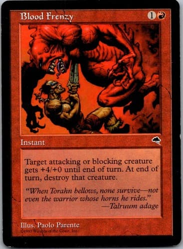 Blood Frenzy C TMP #164 NM MTG Magic