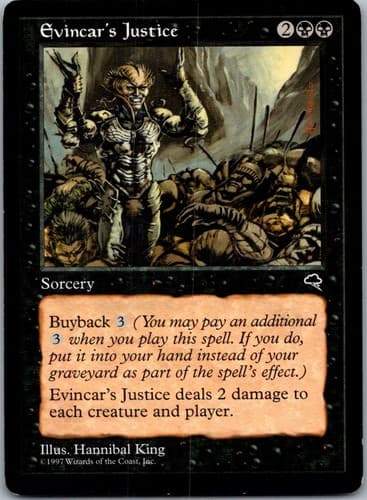 Evincar's Justice C TMP #134 NM MTG Magic
