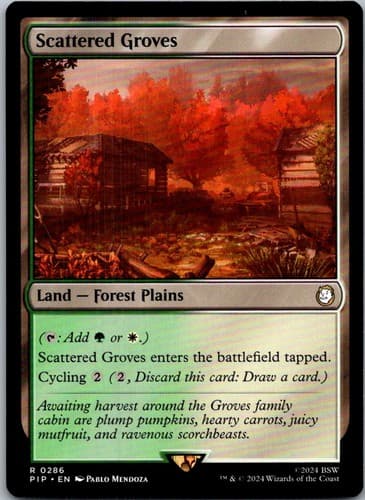 Scattered Groves R PIP #814 LP MTG Magic