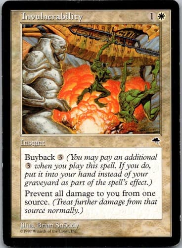 Invulnerability U TMP #25 NM MTG Magic