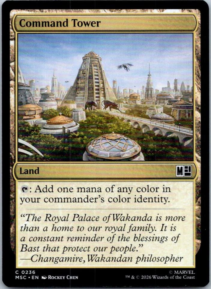 Command Tower () C Commander: Marvel Super Heroes 236 NM