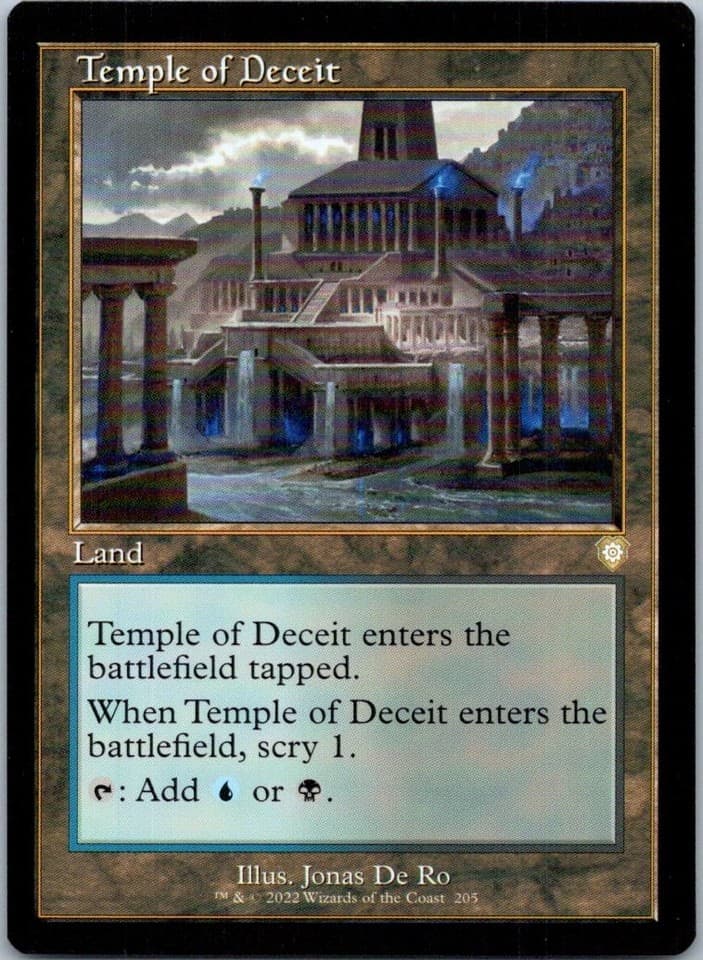 Temple of Deceit (Retro Frame) R Commander: The Brothers' War 205 NM