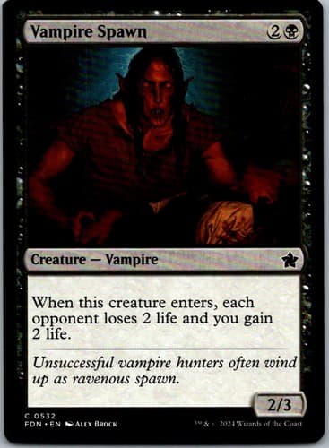 Vampire Spawn C FDN #532 NM MTG Magic