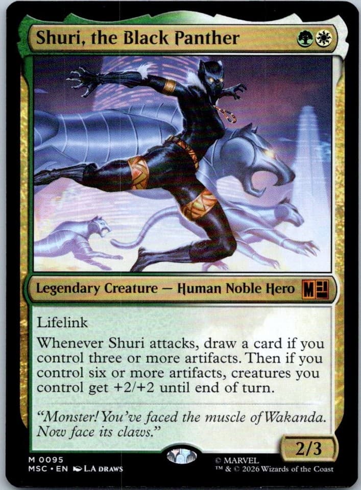 Shuri, the Black Panther M Commander: Marvel Super Heroes 95 NM