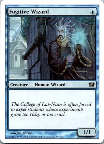 Fugitive Wizard C 9ED #80 NM MTG Magic