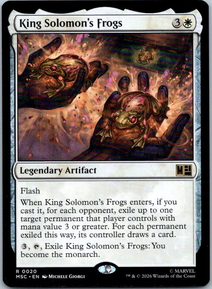 King Solomon's Frogs R Commander: Marvel Super Heroes 20 NM