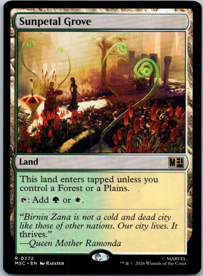 Sunpetal Grove R Commander: Marvel Super Heroes 272 NM