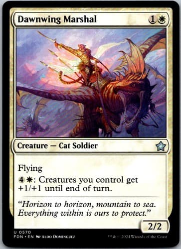 Dawnwing Marshal U FDN #570 NM MTG Magic