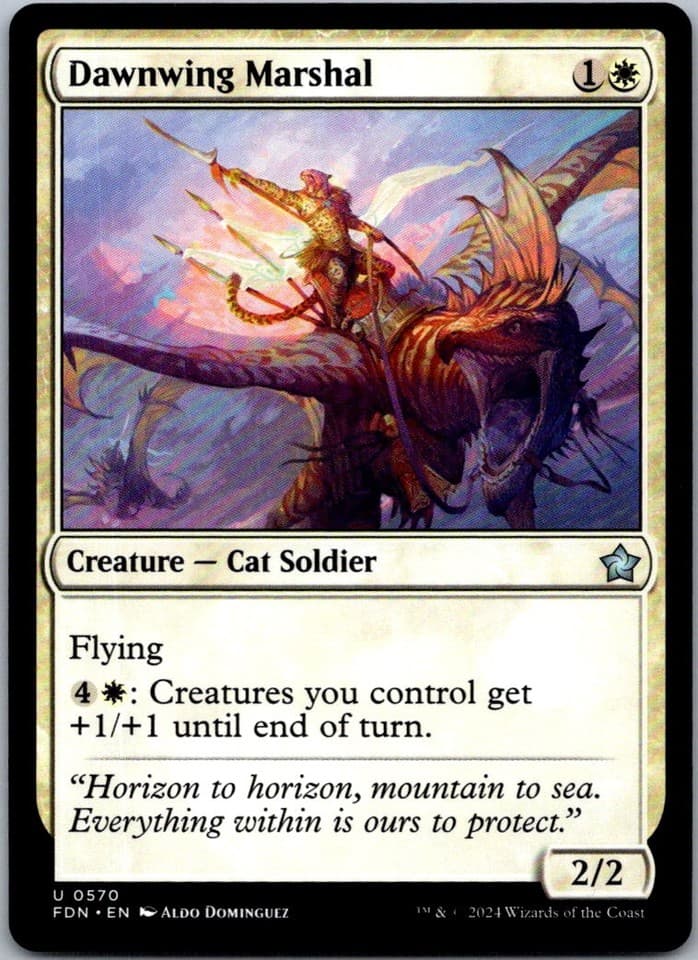Dawnwing Marshal U FDN #570 NM MTG Magic