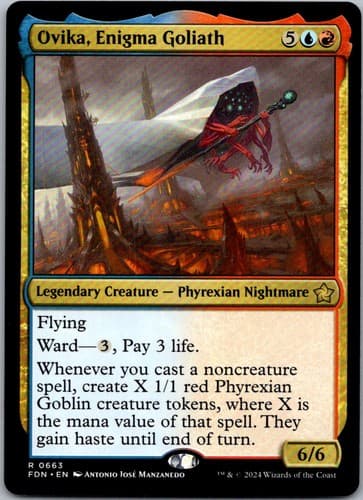 Ovika, Enigma Goliath R PRE #213 LP MTG Magic