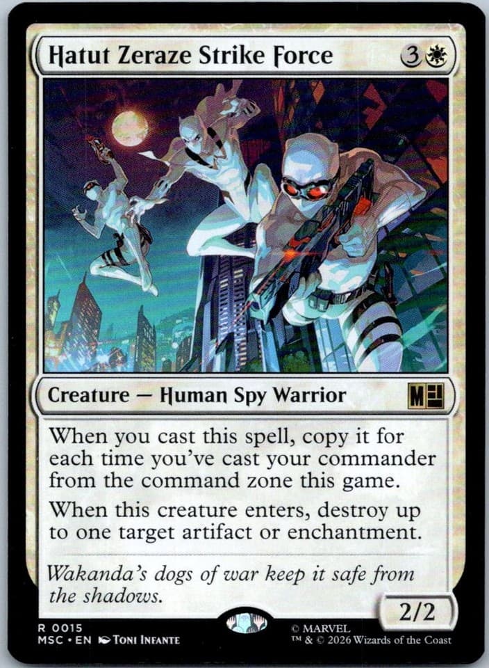 Hatut Zeraze Strike Force R Commander: Marvel Super Heroes 15 NM