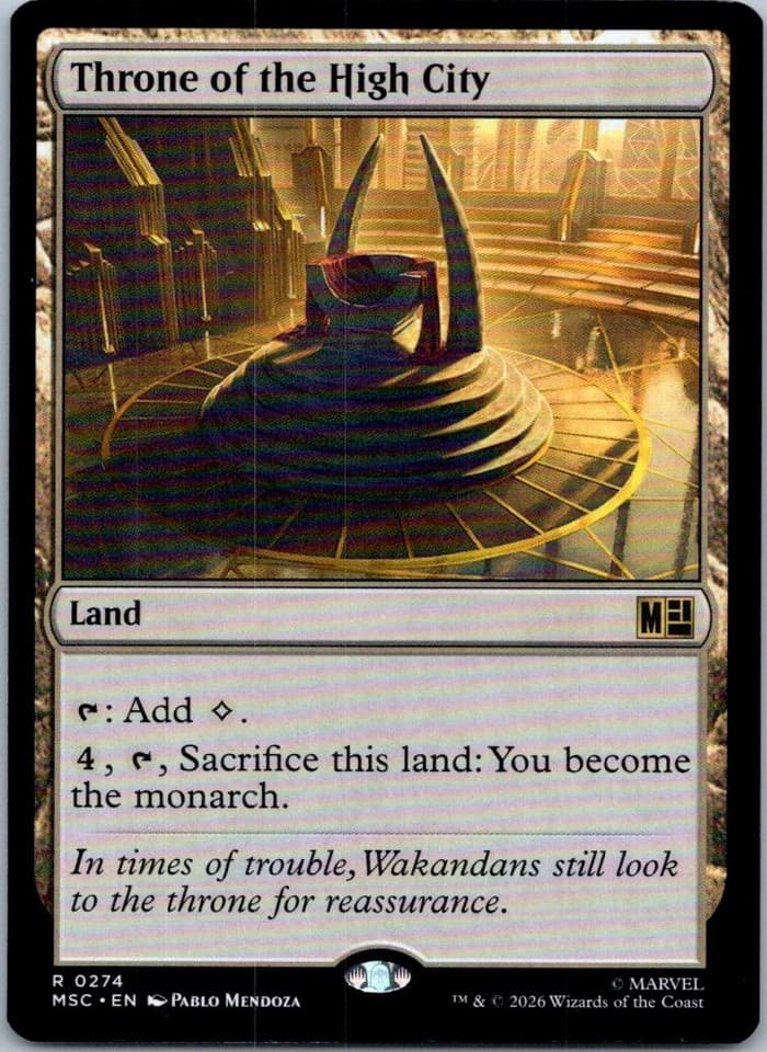 Throne of the High City R Commander: Marvel Super Heroes 274 NM