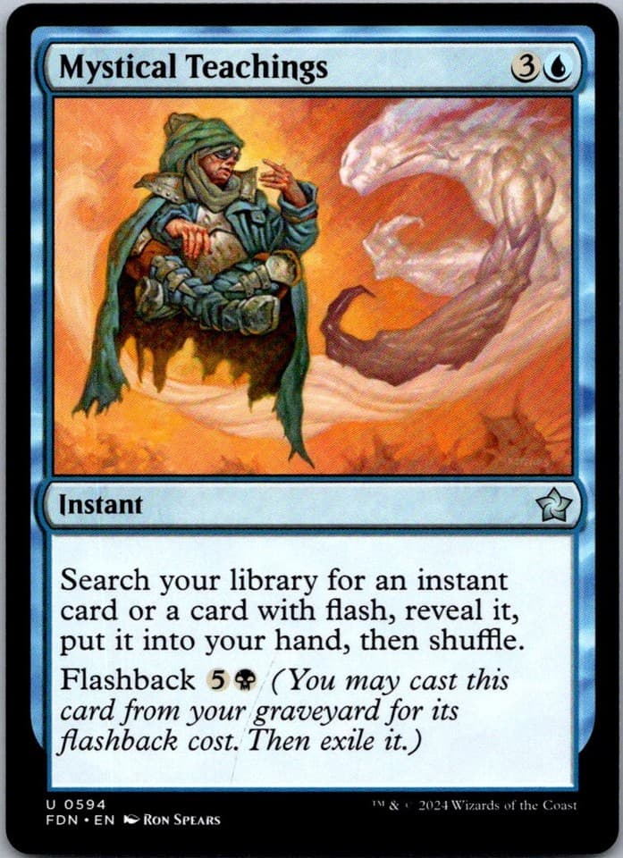 Mystical Teachings U FDN #594 NM MTG Magic