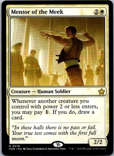 Mentor of the Meek R M19 #27 LP MTG Magic