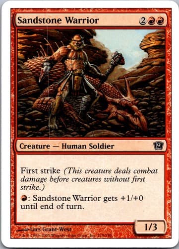 Sandstone Warrior C 9ED #215 NM MTG Magic
