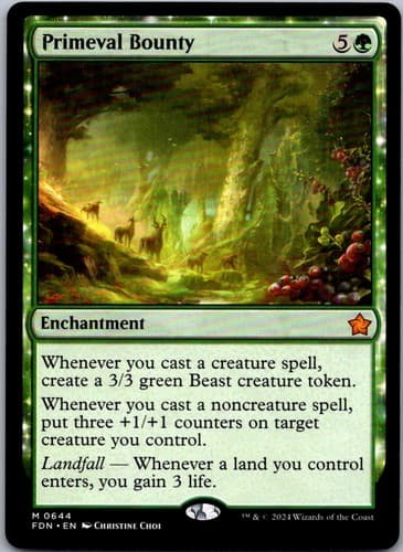 Primeval Bounty M JMP #421 NM MTG Magic