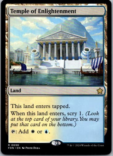 Temple of Enlightenment R SCD #325 NM MTG Magic