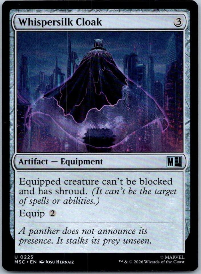 Whispersilk Cloak U Commander: Marvel Super Heroes 225 NM