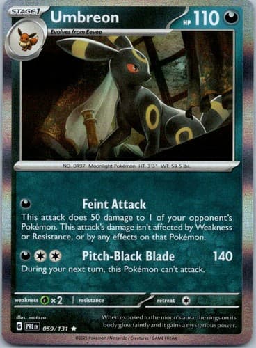 Umbreon Rare SV: Prismatic Evolutions 059/131 NM