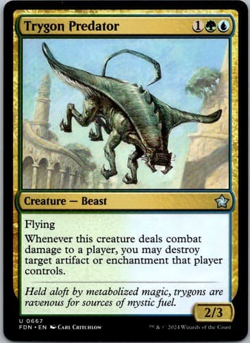 Trygon Predator U FDN #667 NM MTG Magic