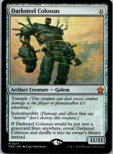 Darksteel Colossus M FDN #671 NM MTG Magic