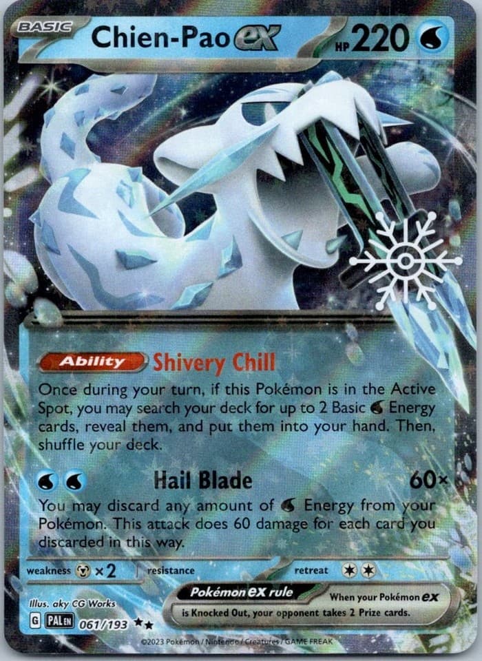 Chien - Pao ex Double Rare SV02: Paldea Evolved 061/193 NM