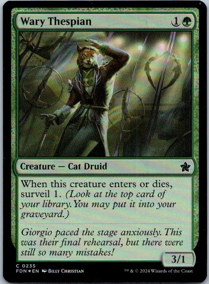 Wary Thespian C Foundations 235 NM