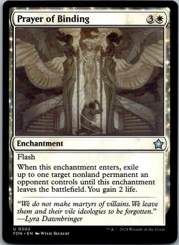 Prayer of Binding U DMU #28 NM MTG Magic