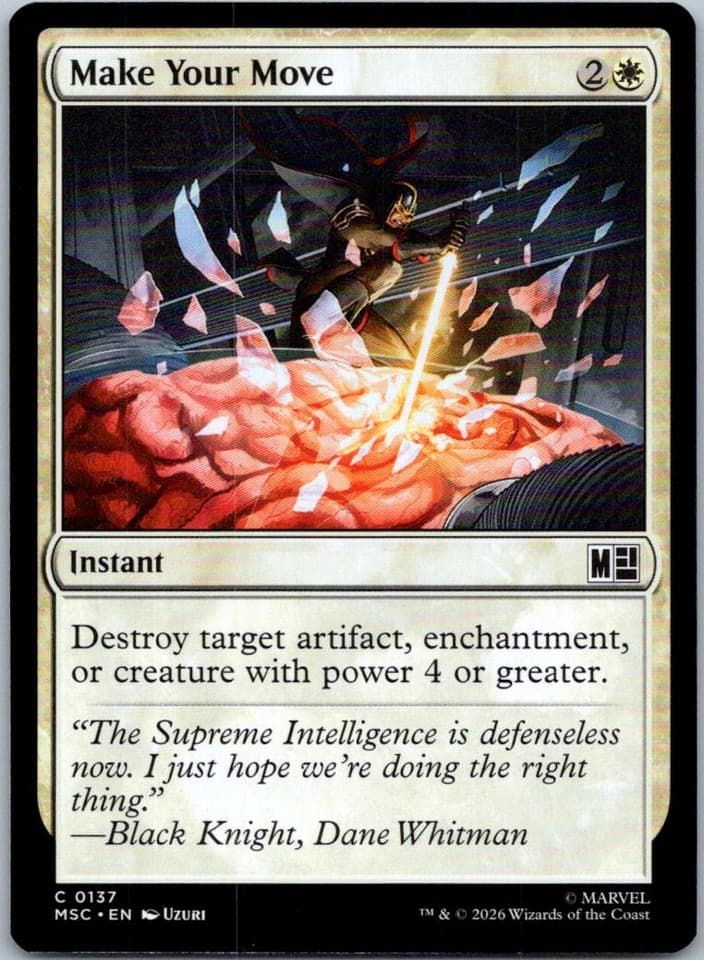 Make Your Move C Commander: Marvel Super Heroes 137 NM
