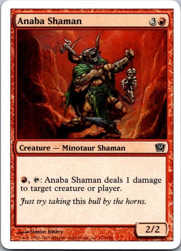 Anaba Shaman C 9ED #172 NM MTG Magic