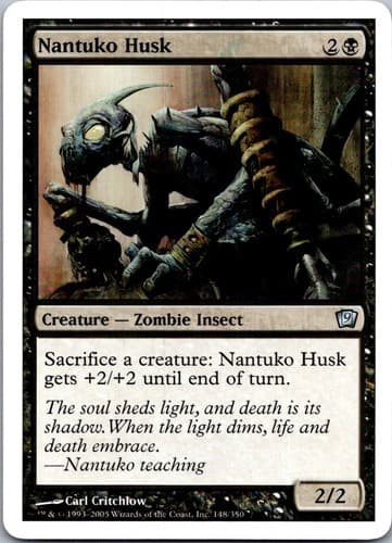 Nantuko Husk (Spanish) - "Caparazón nantuko" U PSAL #F3 NM MTG Magic