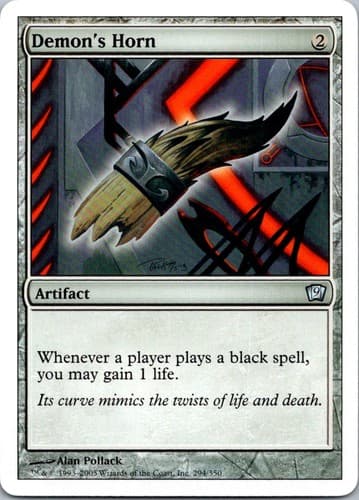 Demon's Horn U 9ED #294 NM MTG Magic