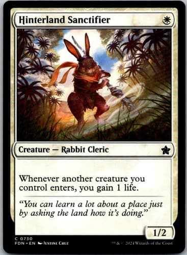 Hinterland Sanctifier C FDN #730 NM MTG Magic