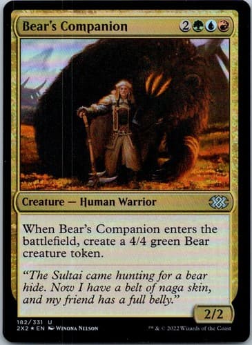 Bear's Companion U Double Masters 2022 182 NM