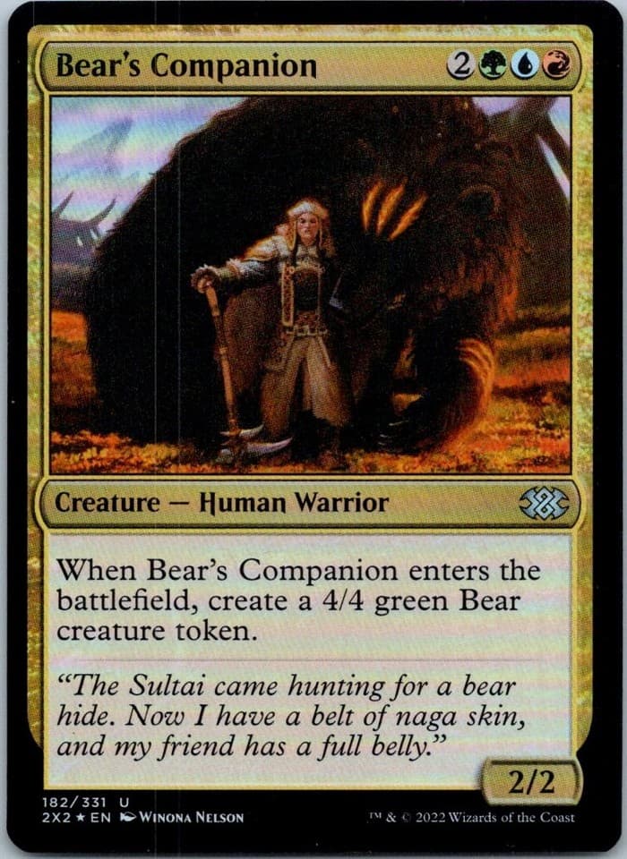 Bear's Companion U Double Masters 2022 182 NM