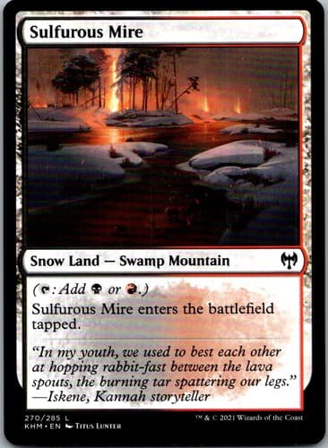 Sulfurous Mire L KHM #270 NM MTG Magic