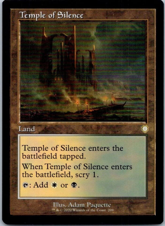Temple of Silence (Retro Frame) R Commander: The Brothers' War 209 NM