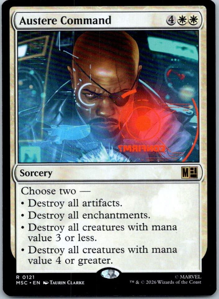 Austere Command R Commander: Marvel Super Heroes 121 NM