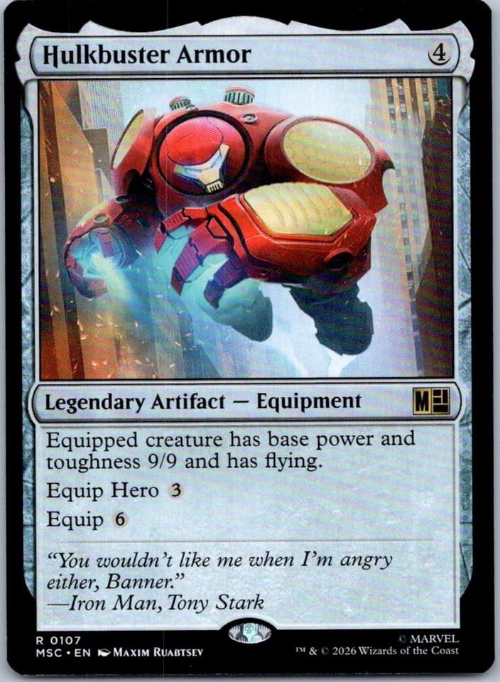 Hulkbuster Armor R Commander: Marvel Super Heroes 107 NM