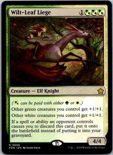 Wilt - Leaf Liege R SHM #245 NM MTG Magic