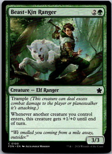 Beast - Kin Ranger C FDN #100 NM MTG Magic