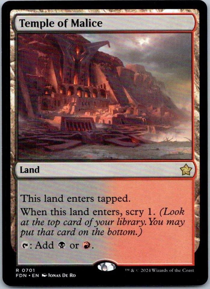 Temple of Malice R Foundations 701 NM