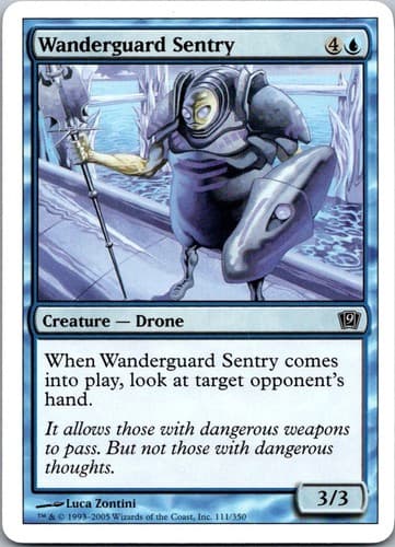Wanderguard Sentry C 9ED #111 NM MTG Magic