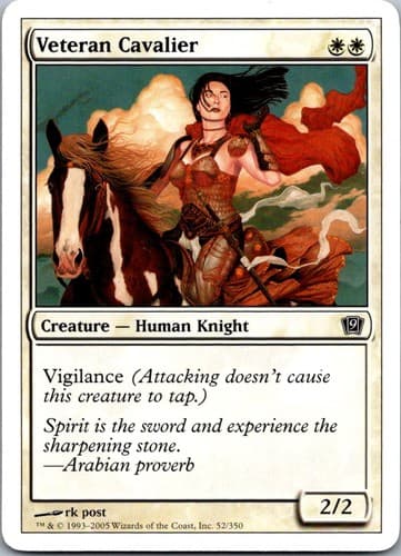 Veteran Cavalier C 9ED #52 NM MTG Magic